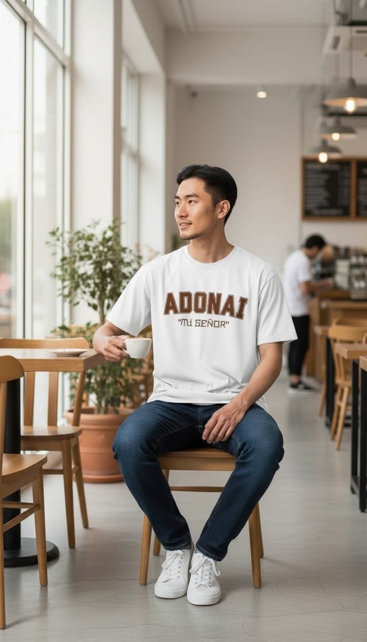 Camiseta Cristiana “Adonai – Mi Señor”