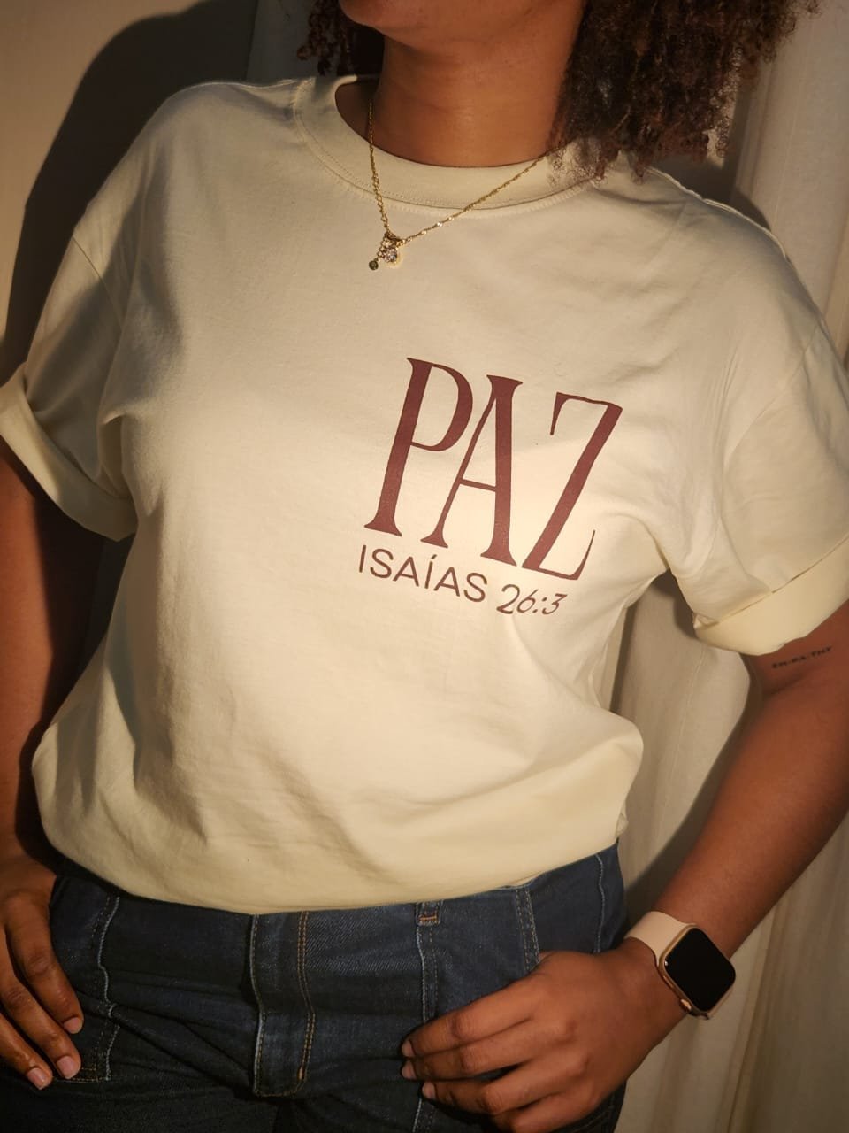 Camiseta Cristiana “Paz” – Isaías 26:3